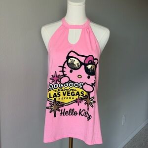 Hello Kitty Las Vegas Nevada Pink Graphic Tank Top-L